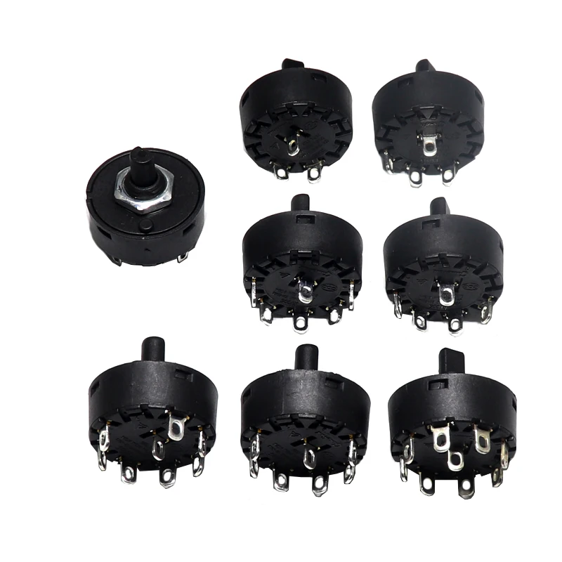 【2PCS】 Temperature Resistant Rotary Gear Switch 2 3 4 5 6 Band Knob Switch Of Juicer Mixer