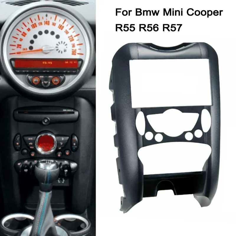 

2-диночная рамка для автомобильного радиоприемника для BMW Mini Cooper R55 R56 R57, монтажная панель автомобиля, монтажная панель, комплект отделки панели