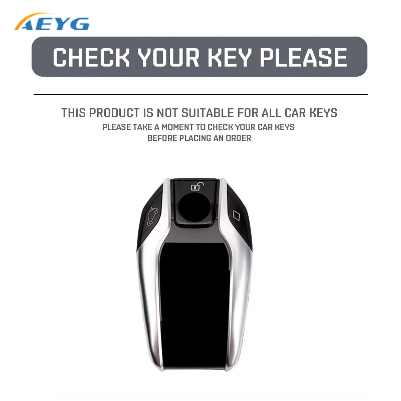 Leather Car Key Case Cover Shell Fob For BMW 5 6 7 Series 540i G30 G31 G32 X3 G01 X4 G02 X5 G05 X6 X7 G07 G11 G12 XDrive Display