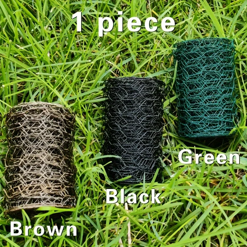 لفة شبكية سلكية للدجاج سداسية خفيفة الوزن، شبكة حرفية معدنية مقاومة للماء لأحجار كريمة صناعية لزراعة الزهور #1