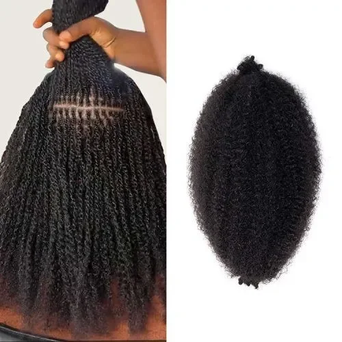 24 Inch Marley Braids Synthetic Hair Afro Kinky Twist Bulk Extensions Factory Price Fast Shipping for African Women
