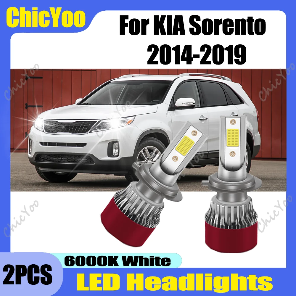 

2X H7 LED Headlight 30000LM 150W 6000K White Turbo Auto Headlamps Plug and Play For KIA Sorento 2014 2015 2016 2017 2018 2019