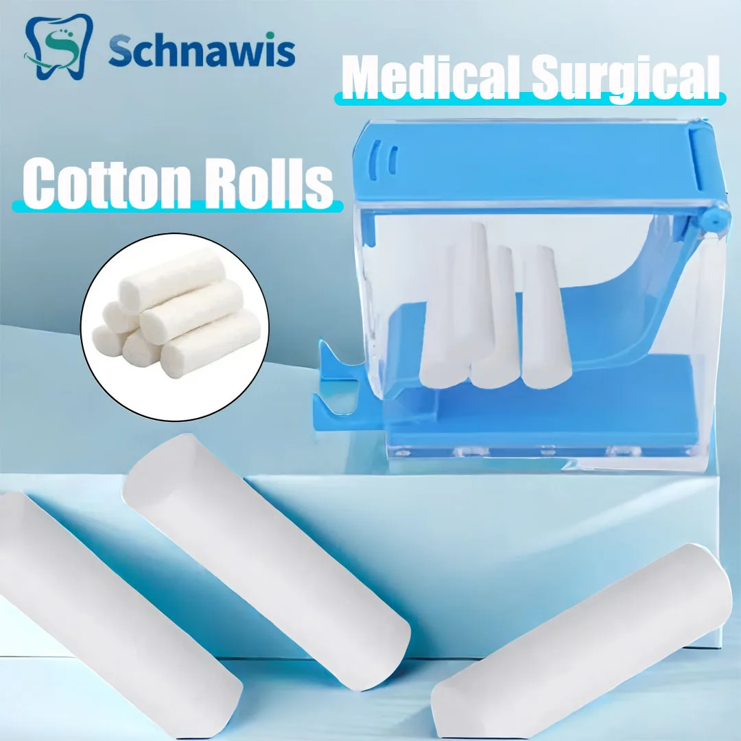 

Dental Medical Surgical Cotton Rolls Tooth Gem Cotton Roll Disposable Absorbent Hemostatic Cotton Cloth Dentist Supplies&Cotton