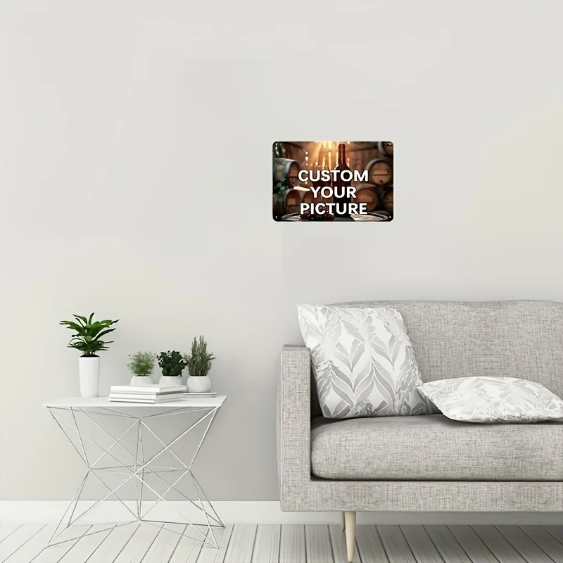 1 personalized vintage metal sign custom photo wall art image 3