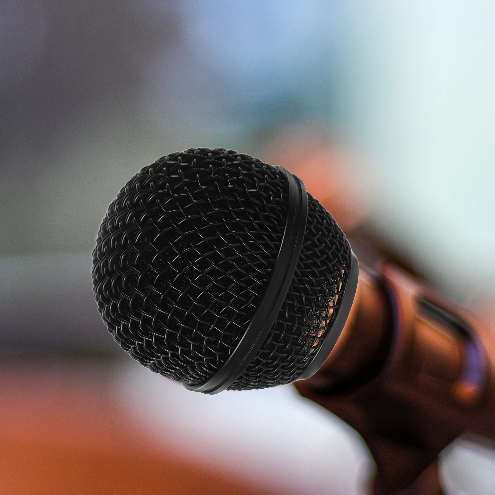 

4Pcs Microphone Grill Replacement Mesh Cover for Mic Metal Grille Head Long-Lasting Windscreen Accessory Versatile Mic Parts