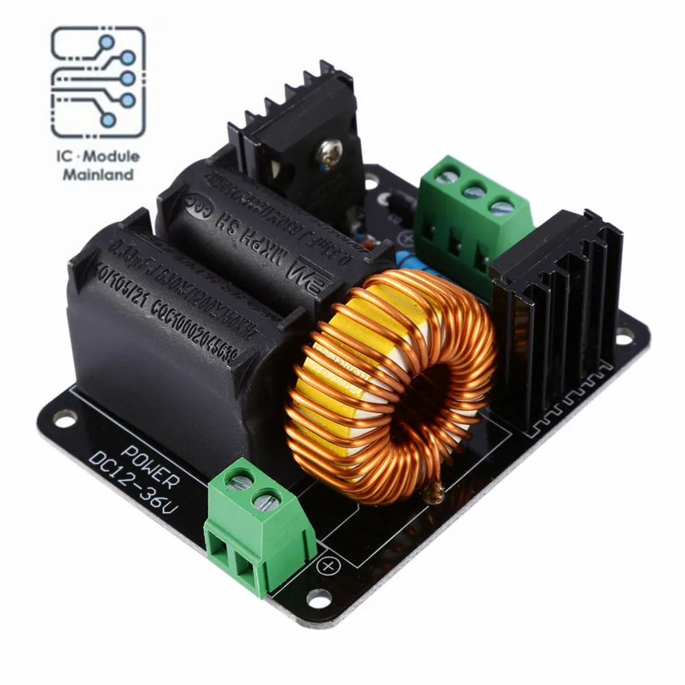 DC 12V 24V 36V ZVS Tesla Coil Driver Board + Flyback Ignition Driver Coil for Sgtc Marx Generators Jacob\'s Ladder Ignition Coil