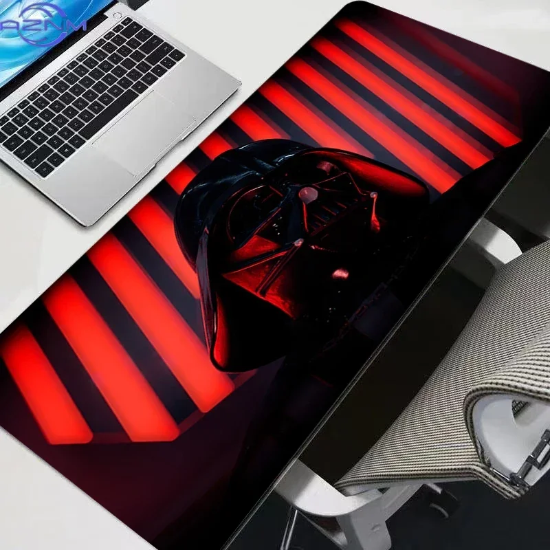 Star Wars Darth Vader Red Light Strip Large Mousepad Rubber Non-Slip Extended Gaming Desk Mat Keyboard Pad for PC Gaming Office