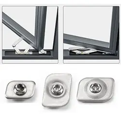 5PCS Non Punching Stainless Steel Window Limiter Casement Window Accessories Window Lock