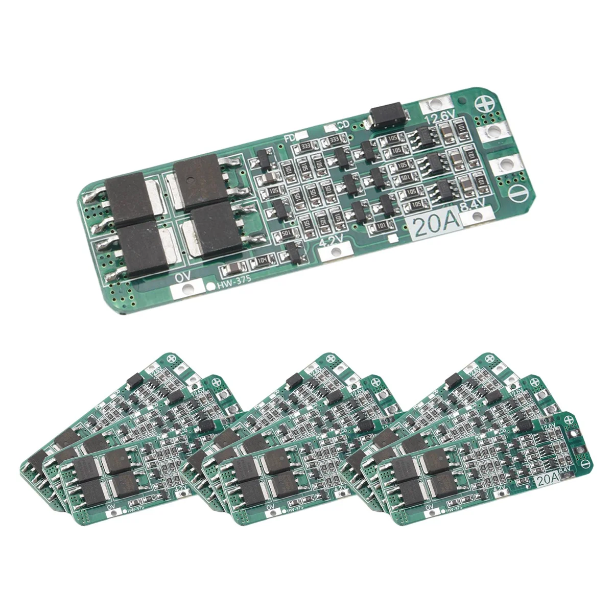 10 pz 3S 20A BMS 18650 modulo caricabatteria agli ioni di litio BMS scheda di protezione PCB 11.1V 12V 12.6V modulo