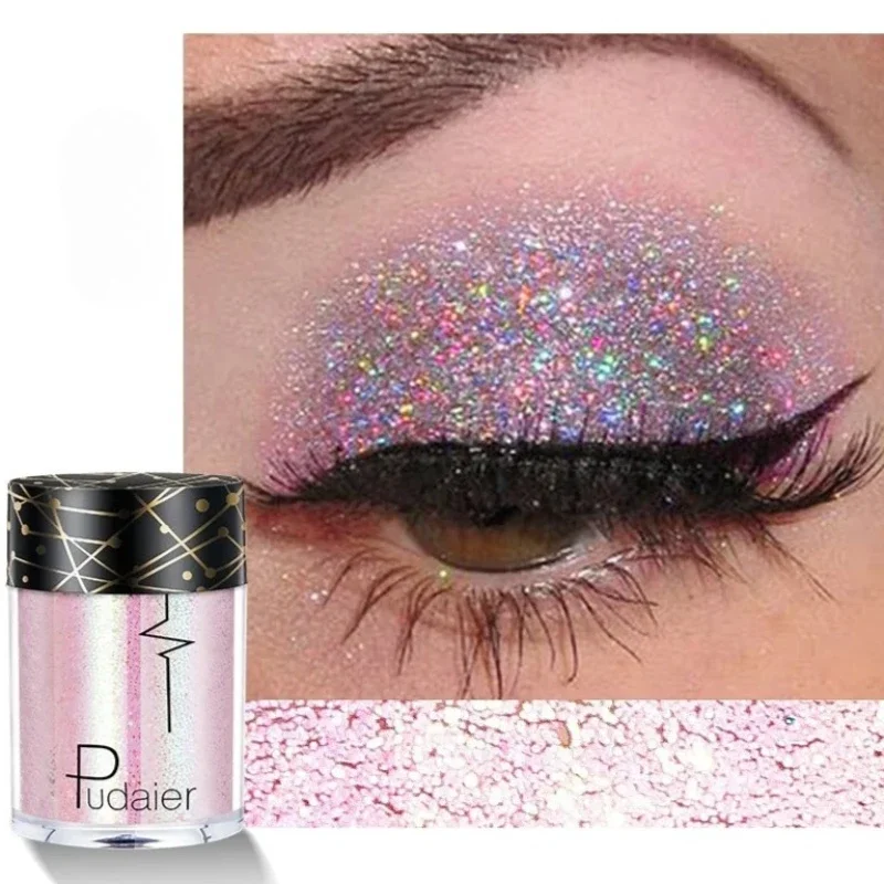 อายแชโดว์สีเดียวแบบกลิตเตอร์ พาเลทอายแชโดว์แบบกลิตเตอร์สำหรับแต่งหน้าบนเวที เครื่องสำอาง พาเลทอายแชโดว์แบบมันวาว สำหรับมืออาชีพ ขายส่ง สินค้าใหม่