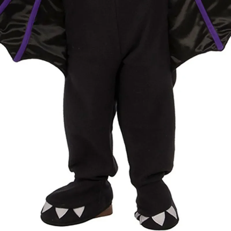 Kids Vampire Bitty Bat Costume Black Animal Cute Fancy Dress Halloween Toddler Child Costume Bat Hood Jumpsuit