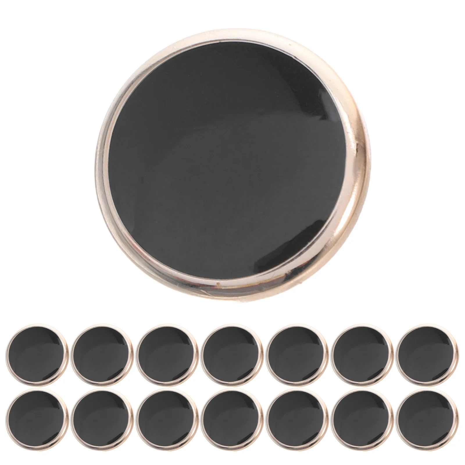 

50Pcs Clothing Buttons Gold-Edged Resin for Shirts Sweaters Jackets Elegant Cuff Fasteners Sewing Button Set Women Suit