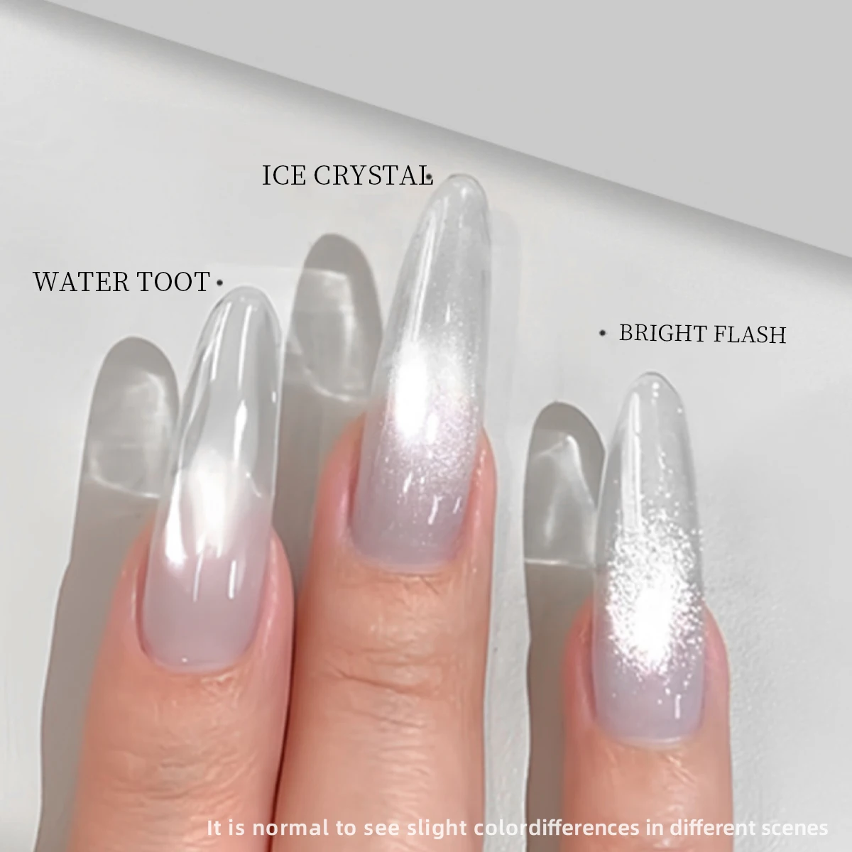 XEIJAYI 3 Stück 15ml Weißer, schlichter Katzenaugen-Magnetgel-Nagellack - Ultra glänzend, schnelltrocknend, ablösbarer UV/LED-Lack für Stu – Detail 3