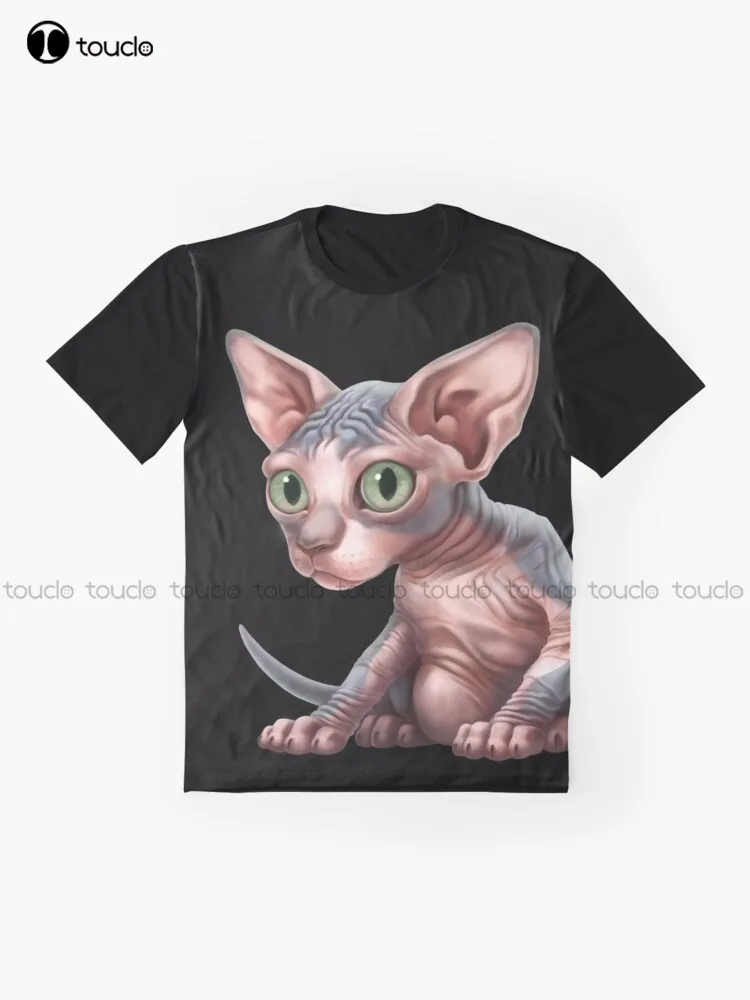 Cat-A-Clysm: Sphynx Kitten - Classic Graphic T-Shirt Digital Printing Tee Shirts Streetwear Xxs-5Xl New Popular Unisex