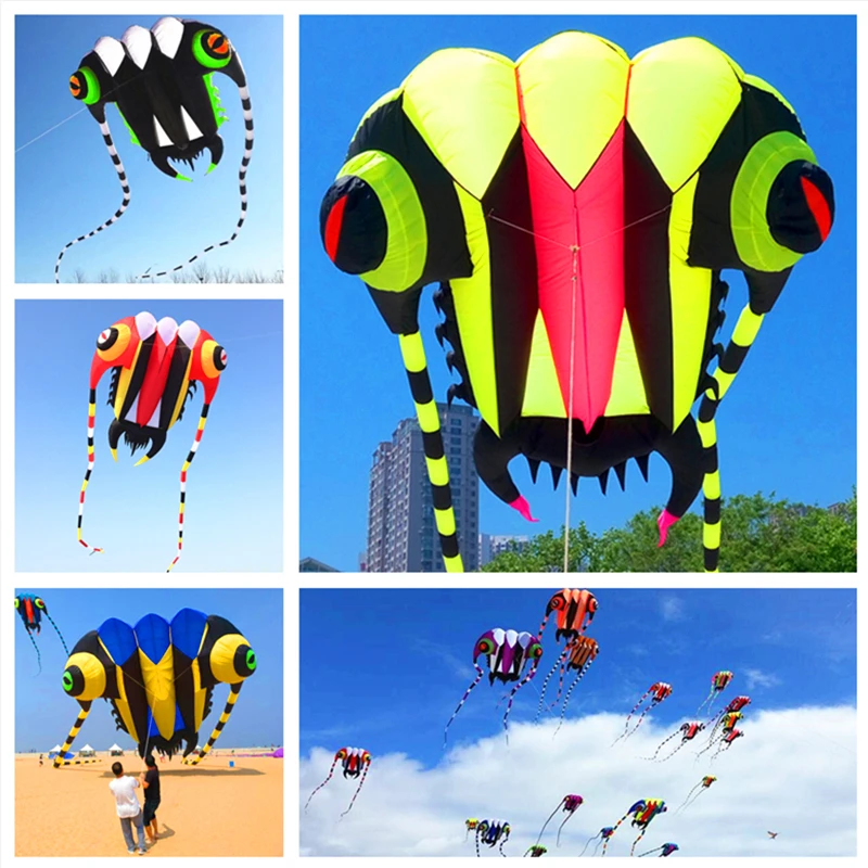 free shipping large trilobites soft kite factory ripstop nylon fabric kite for adults flying outdoor octopus kites Windsurfing