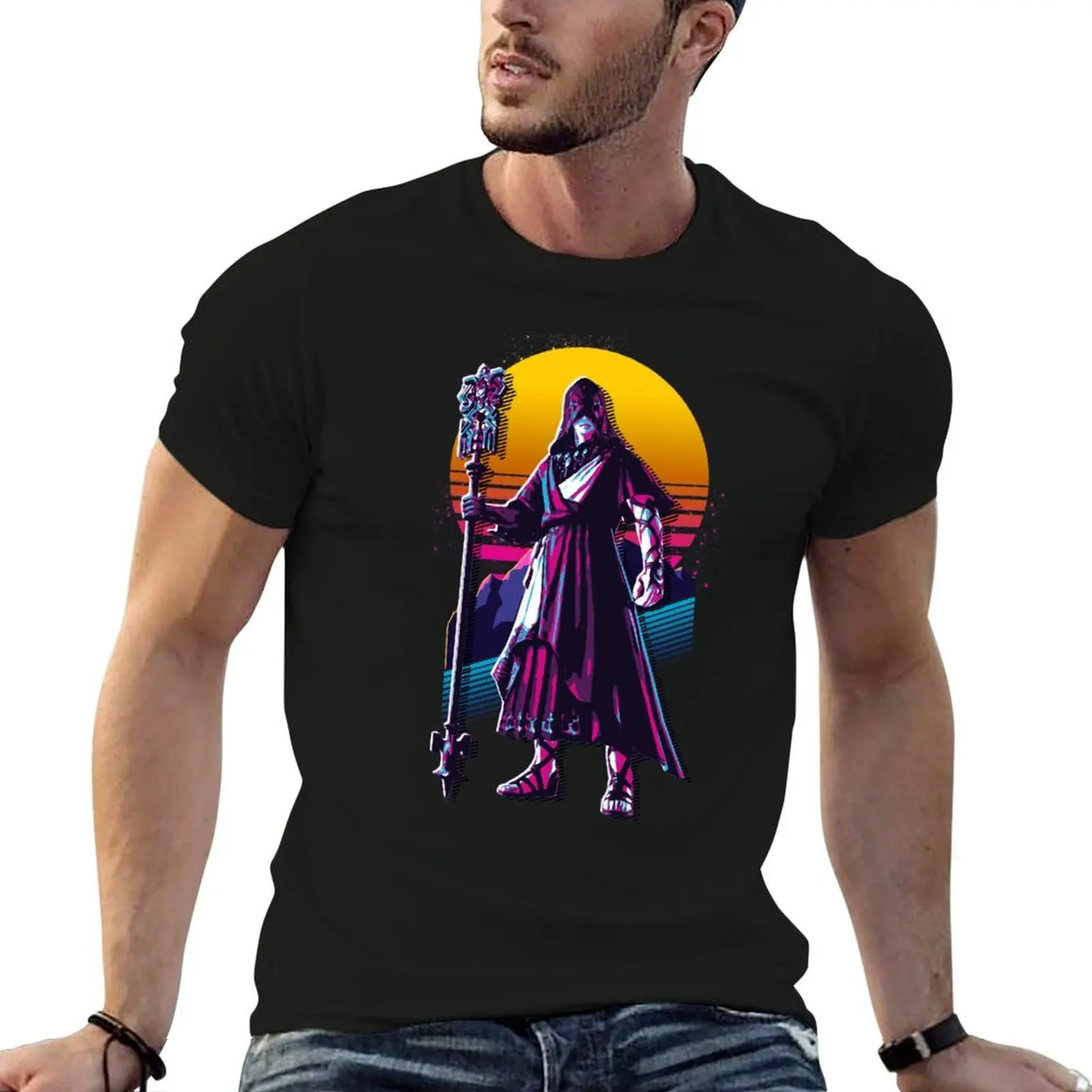 

G'raha Tia - FFXIV *80s retro* T-Shirt t shirts for man cotton soft t shirts for man slim fit t shirts for man cotton T-shirt