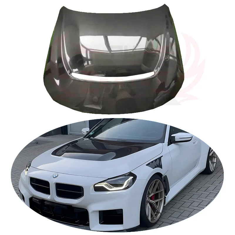 

AP Style Dry Carbon Fiber Front Engine Bonnet Hood for BMW G87 M2 G42 M240 Body Kits