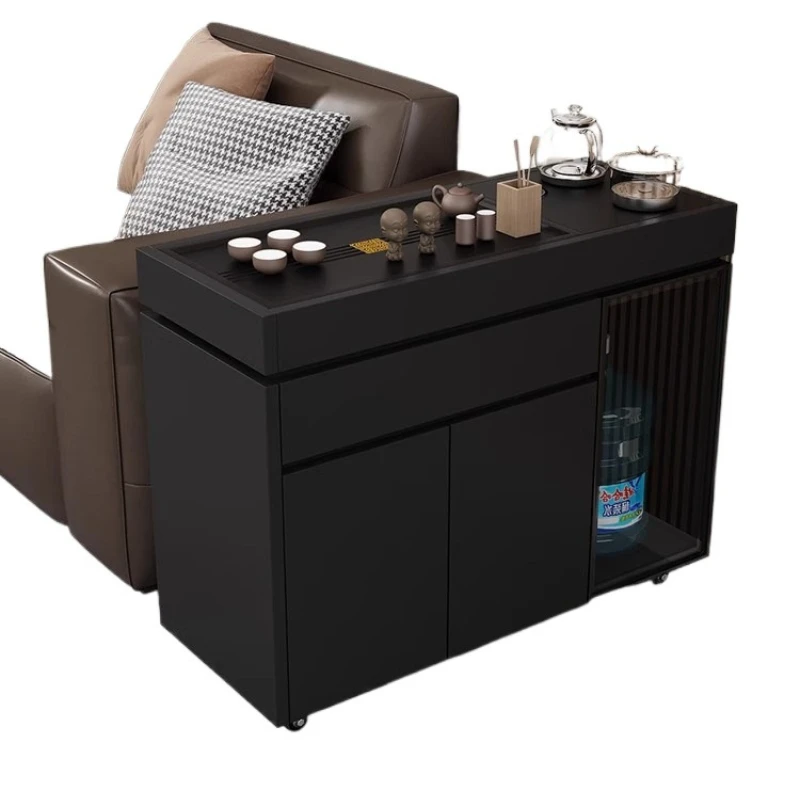 

Movable tea cabinet, kettle integrated modern simple sofa side cabinet, living room household storage