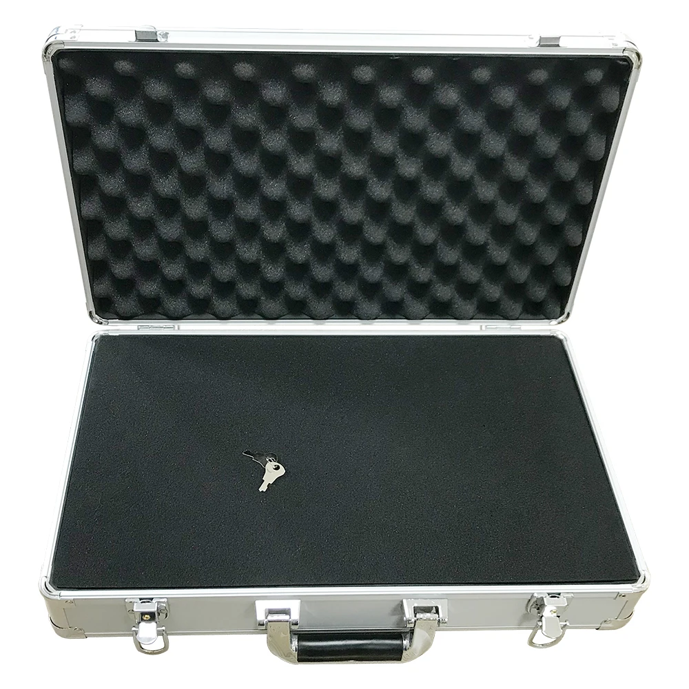 Aluminum Double Guitar Case, Custom Size, Easy Carrying, Foam Padding, Protective Flight Case, 2 Guitars, Durable Travel Gear
