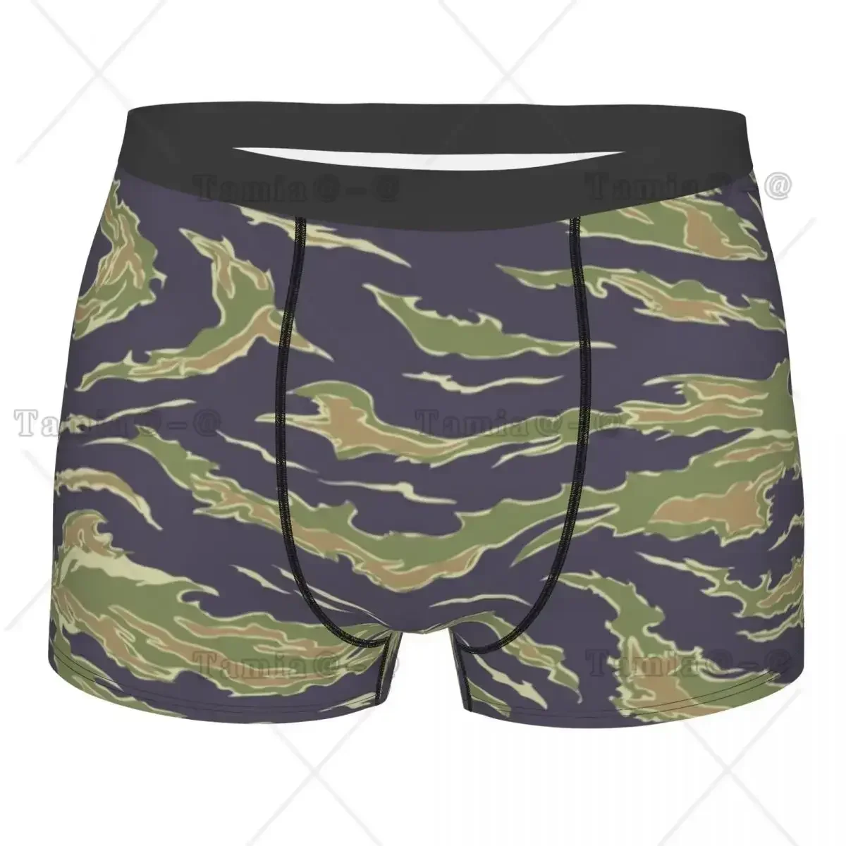 Custom  Stripe Camo  Camouflage Underwear  Boxer Briefs Soft Shorts Panties Underpants