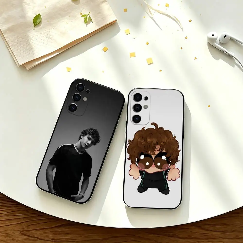 K-Kimi A-Antonelli Colorful Silver Back    Phone Case For Samsung S25,S23,S22,S20,S21,S30,Ultra,Plus,Note,5G Black Cover