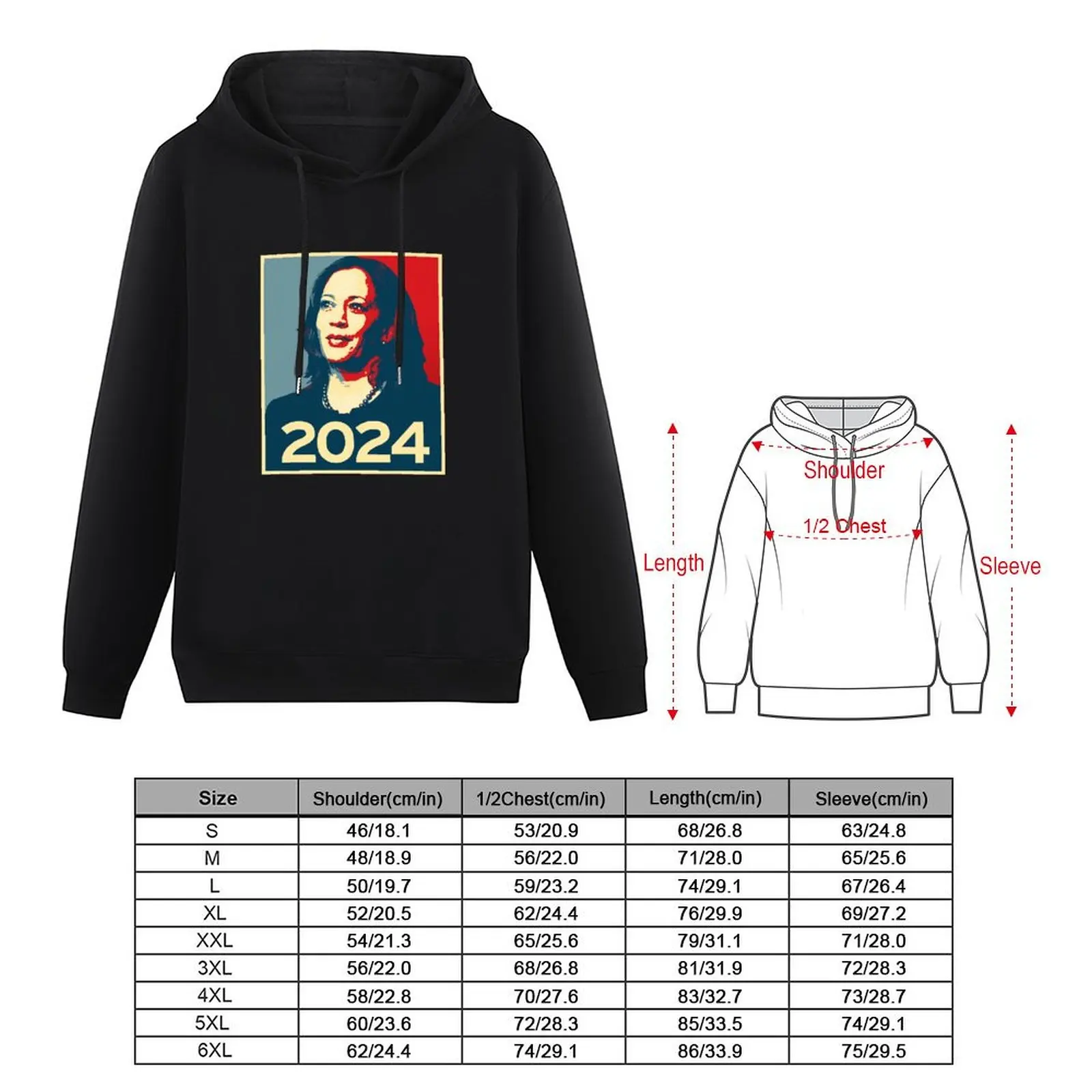 KAMALA HARRIS HOPE 2024 Pullover Hoodie male clothes oversized hoodie