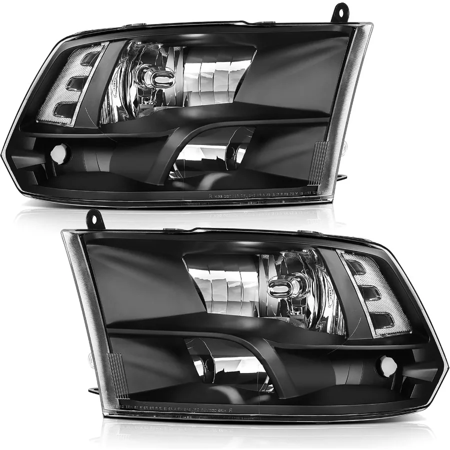 

Замена фары в сборе для Ram 1500 2010 Ram 2500 3500 20112018 Ram 1500 2500 3500 годов с черным корпусом и Clea