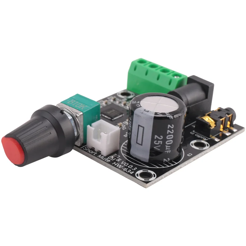 M16K-10X PAM8610 Dual Channel DC 12V HD Pure Digital Audio Stereo Amplifier Board Class D 15W X 2 High Power Amplifier Module