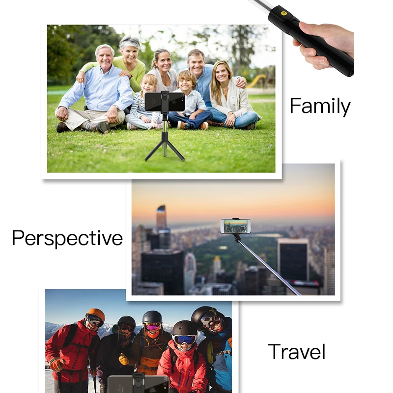 Selfie Stick Phone Holder Lengthened Tripod Live Broadcast Support All Mobile Phones Bluetooth Remote Control For TikTok Vlog