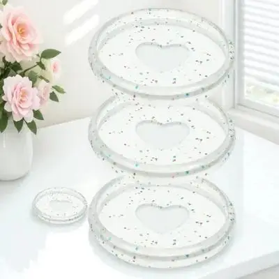 50Pcs Discbound Expansion Discs ABS Plastic Binder Discs untuk Pengikatan Kertas Longgar DIY Notebook Planner Organizer Kantor