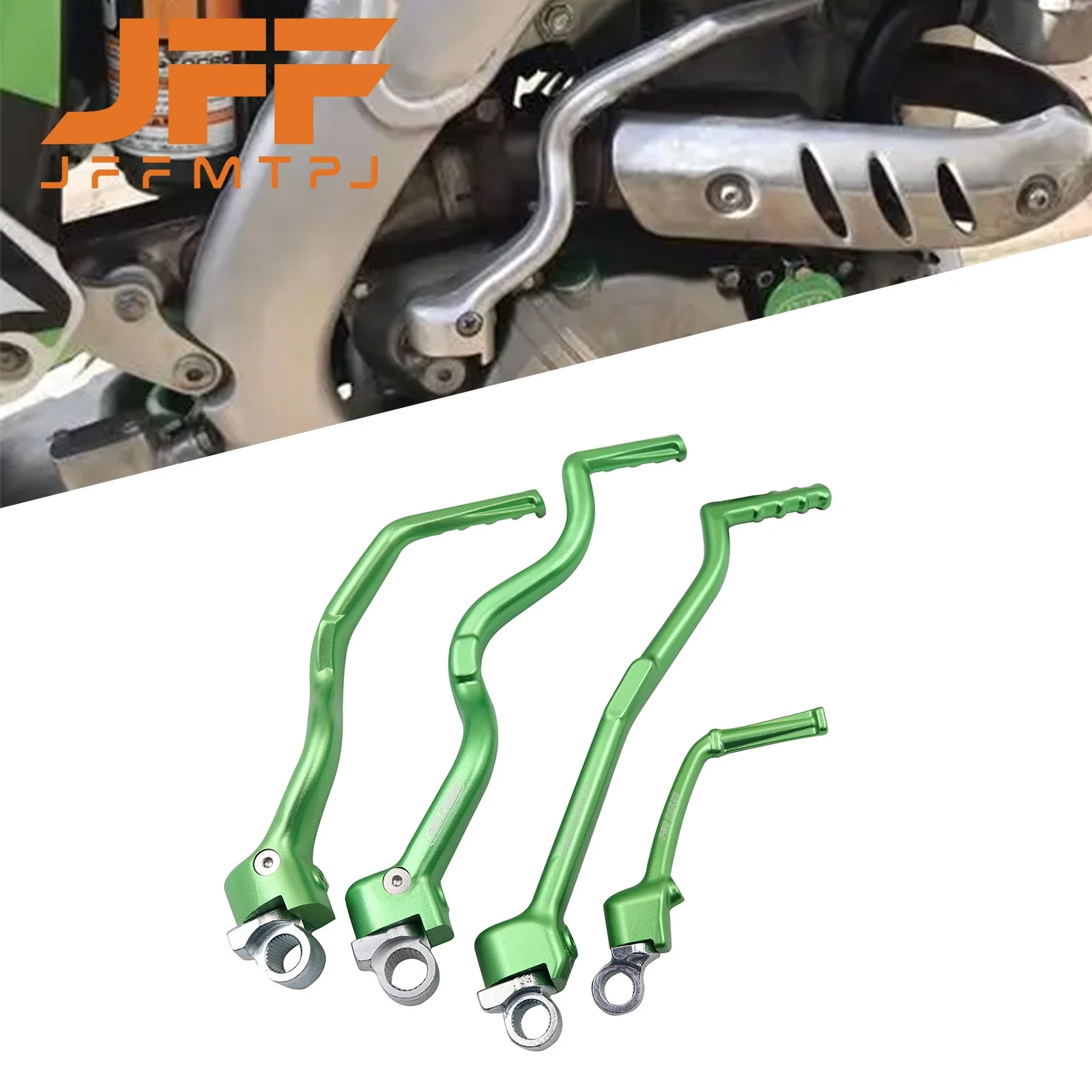 Motorcycle CNC Aluminum Forged Kick Start Starter Lever Pedal For Kawasaki KX65 KX250F KX450F KLX450R 2000-2020 KX KLX 250F 450F