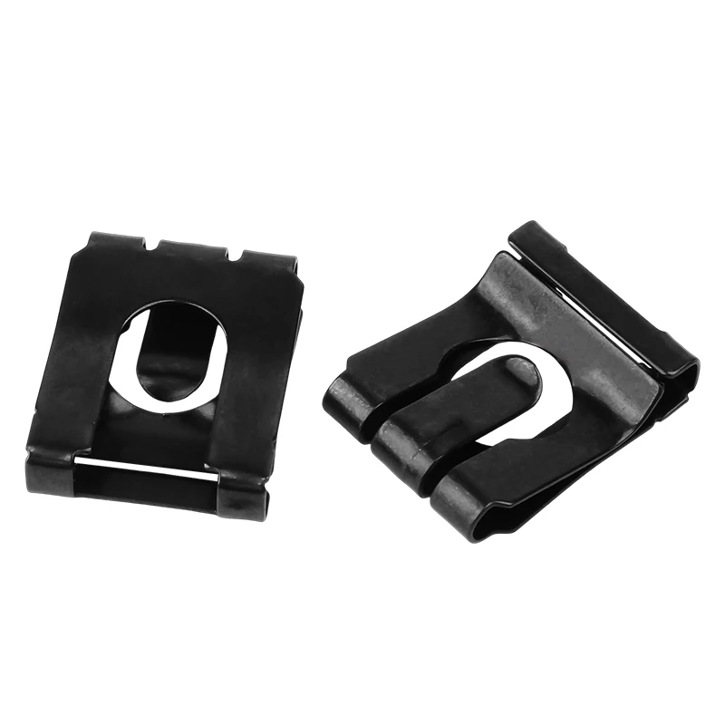 20 ~ 50 قطعة M4 M5 M6 M8 M10 M12 M16 65 المنغنيز الصلب مطاطا مكافحة تخفيف المشبك U-شكل كليب ل رمح #4