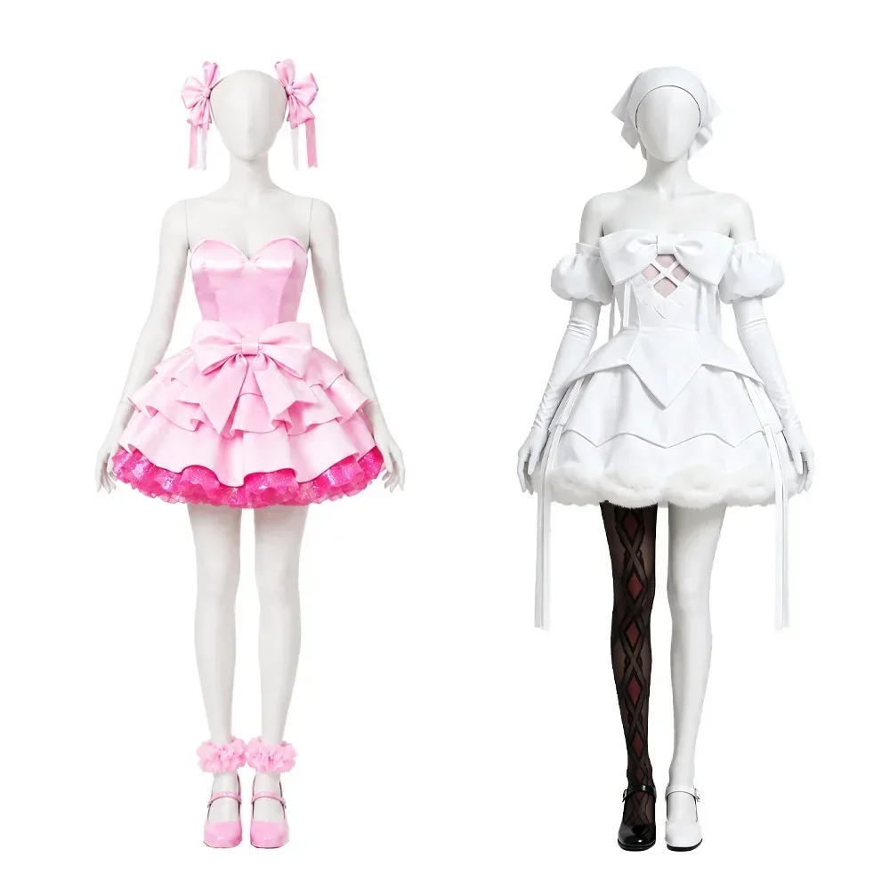 Zombie Bühnenkostüm Mizi Sua Cosplay Weißes Kleid Outfit Alien Bühnenkostüm für Frauen Erwachsene Halloween Comic Con Bühnenauftritt Kostüm – Detail 4