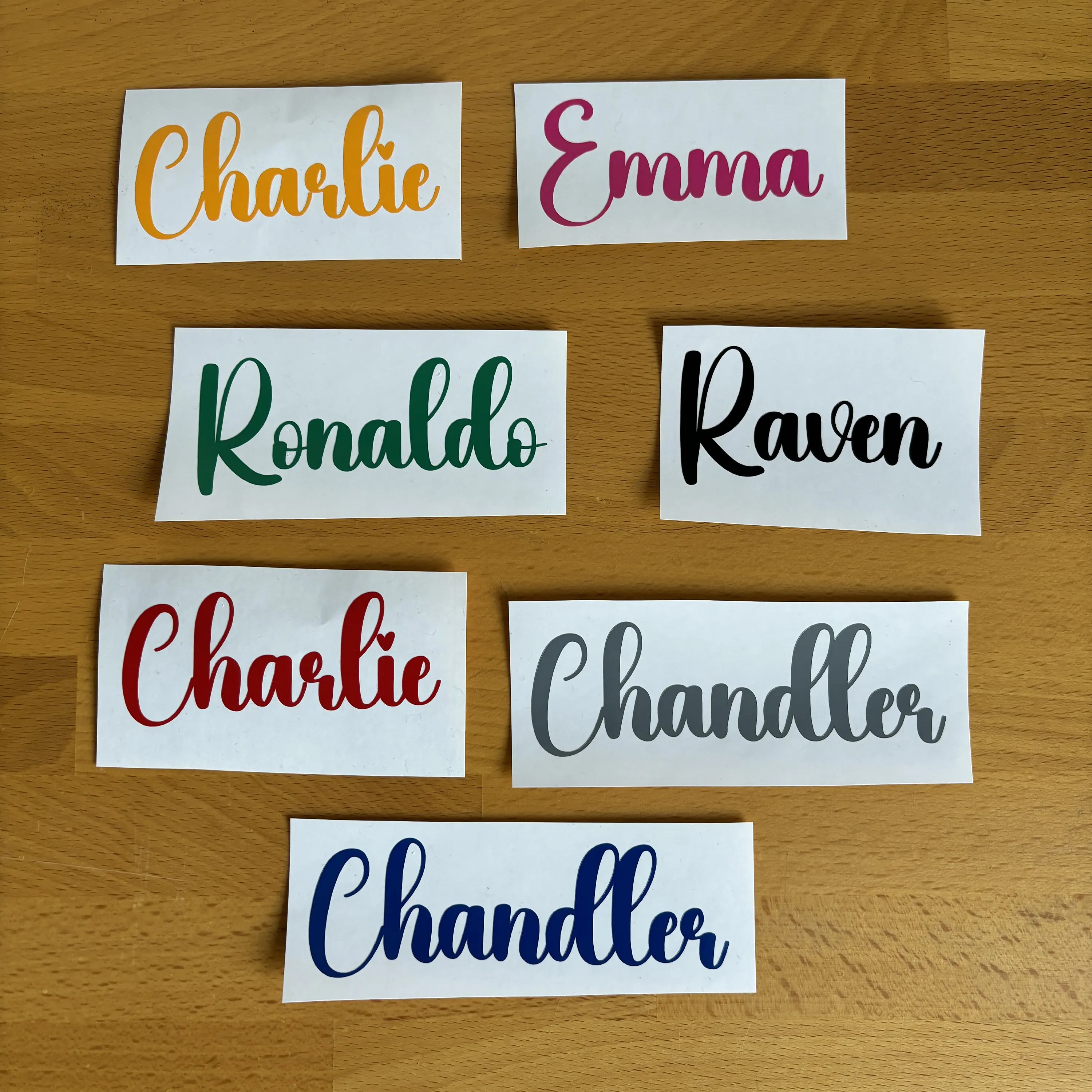 Personalized Name Viny Decals Stickers For Cup Window Gift Box Bag Baby Adult Birthady Party Decortion