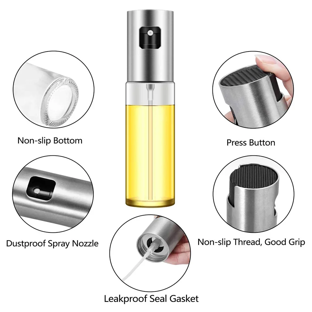 Barbecue Glass Mixing Condiment Bottle Vinegar Soy Sauce Spray Oiler Seasoning Condiment Bottle kitchen set Oil Dispenser image 4