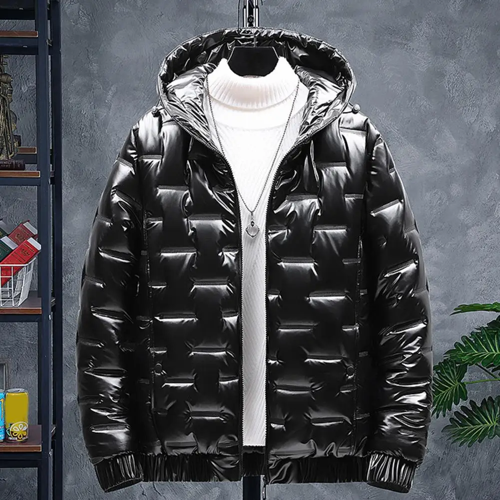 Men Jacket  Popular Embossing Zipper  Overcoat Windbreaker  Male Men Windbreaker