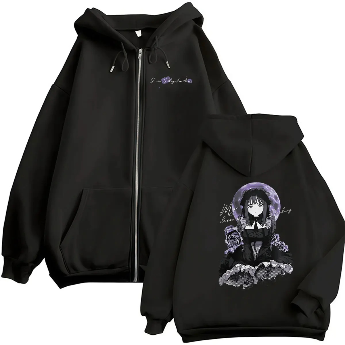 2026 Anime Marin Kitagawa My Dress Up Darling Reißverschluss-Hoodie für Männer und Frauen Kawaii Mode Fleece-Pullover Mäntel Sweatshirts Streetwear
