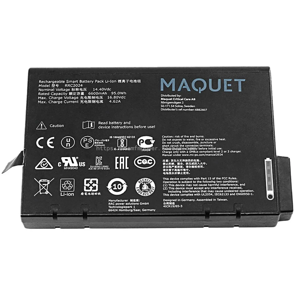 

6882607 Battery 14.4V 660mAH For Maquet-Air