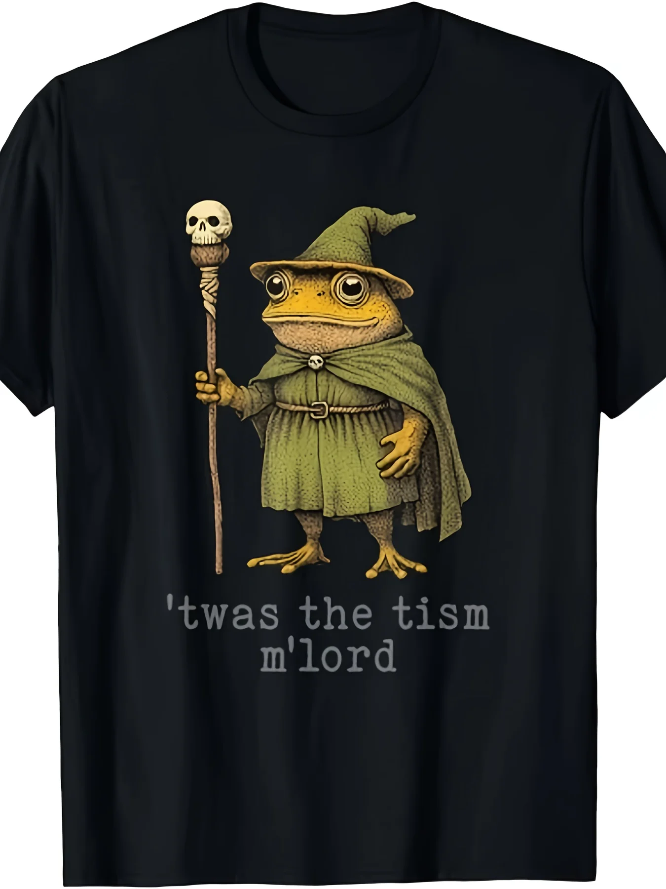 Fun Wizard Frog Witch T-Shirt - Printed with 
