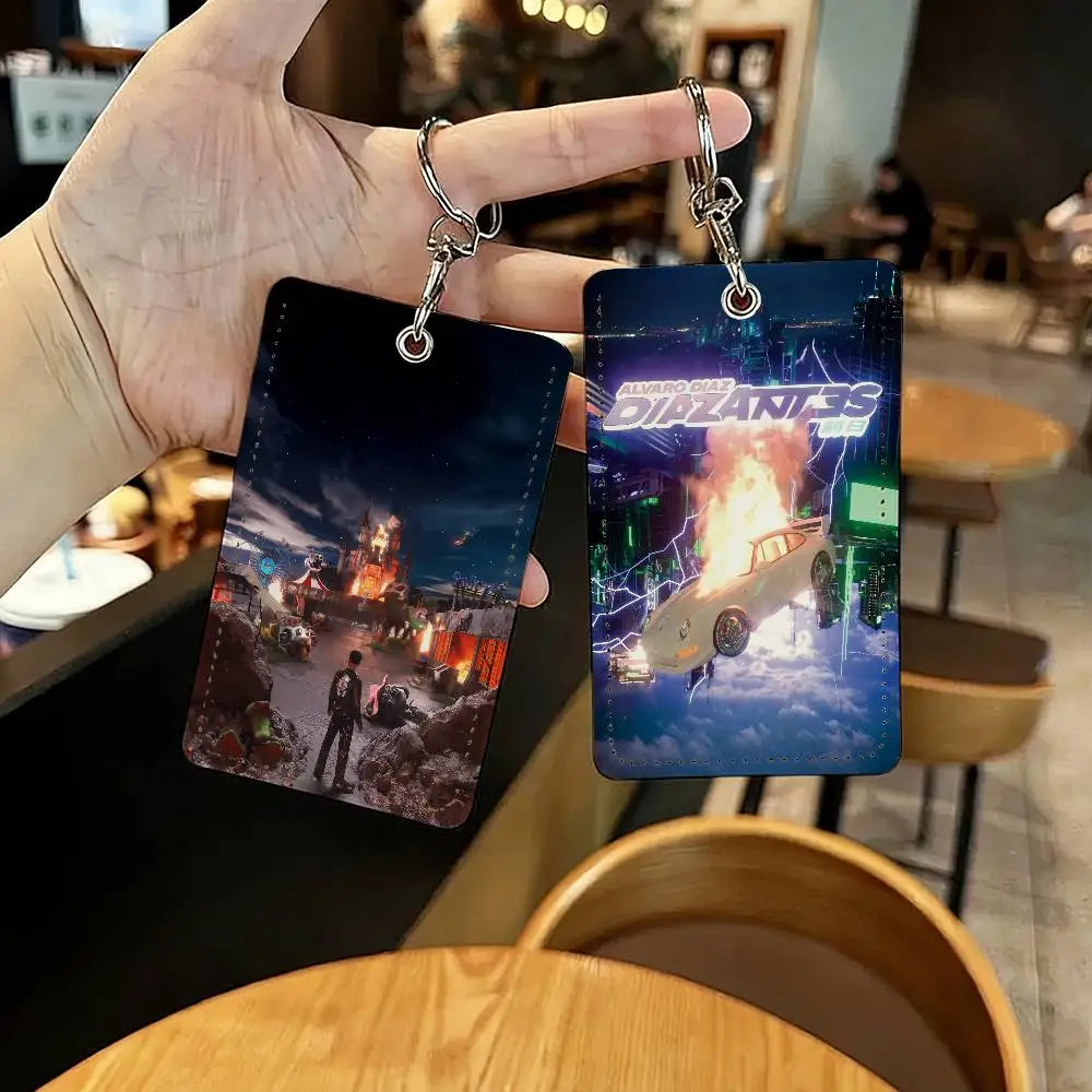 Singer A-Alvaro Diaz tarjetero para uso doméstico funda protectora para tarjeta de crédito bancaria funda para llavero de identificación de estudiante