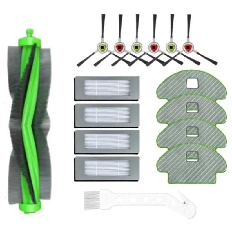 A44F-For Irobot Roomba Combo 110 113 R 113840   R جهاز آلي لتنظيف الأتربة فرشاة جانبية رئيسية فلتر Hepa ممسحة قماش استبدال أجزاء