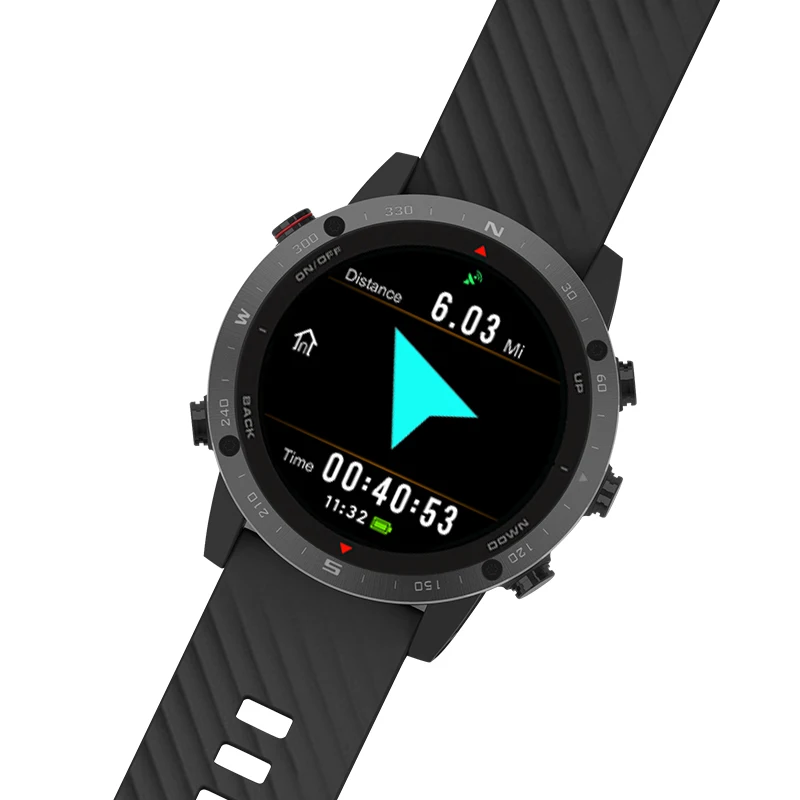 G5 Pro 1.3 인치 AMOLED 스크린 380MAH 배터리 나침반 날씨 기압 운동 등산 낚시 스마트 시계