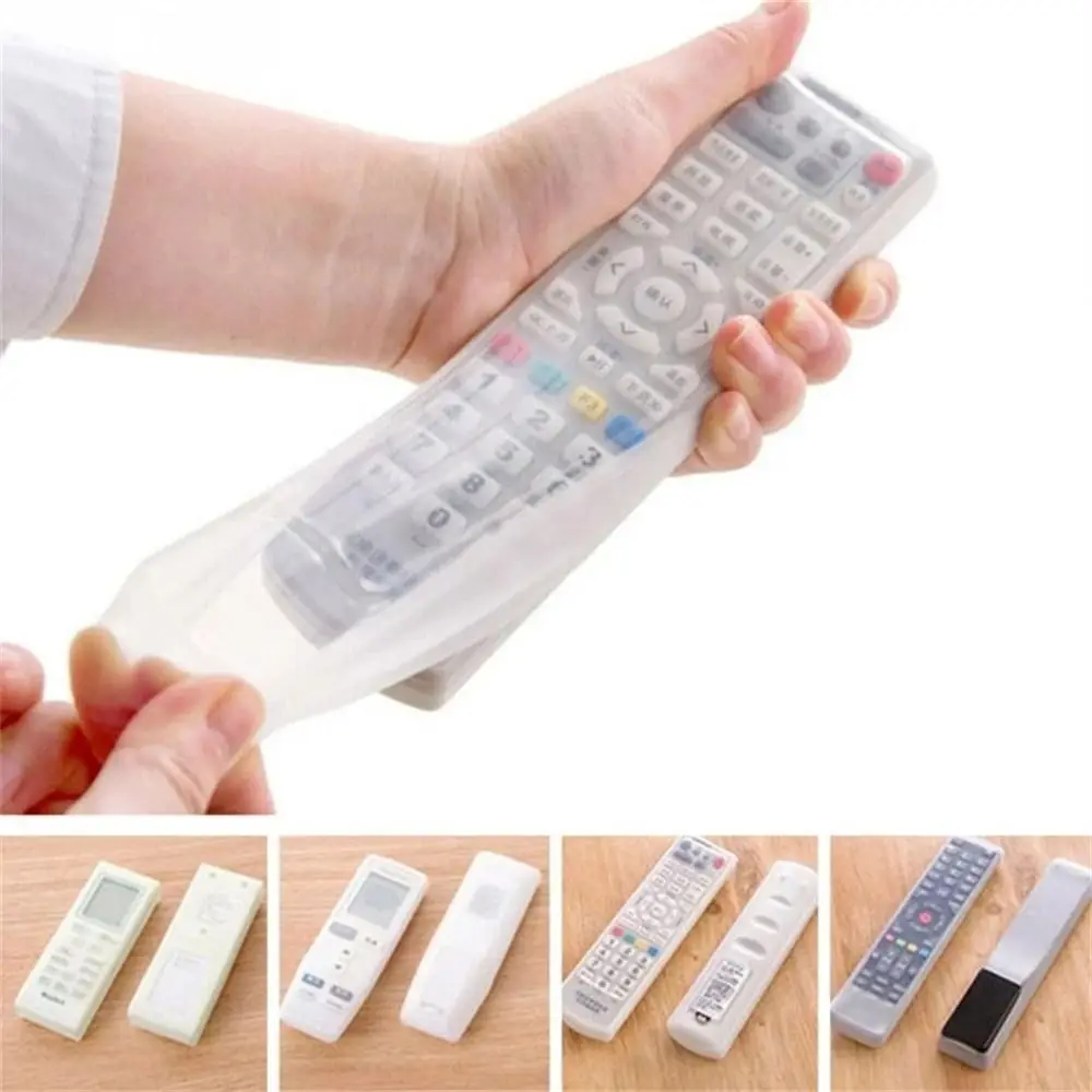 

Silicone Dust-proof Transparent Air Condition Cover TV Remote Storage Bag Remote Control Protctive Case Remote Control Case