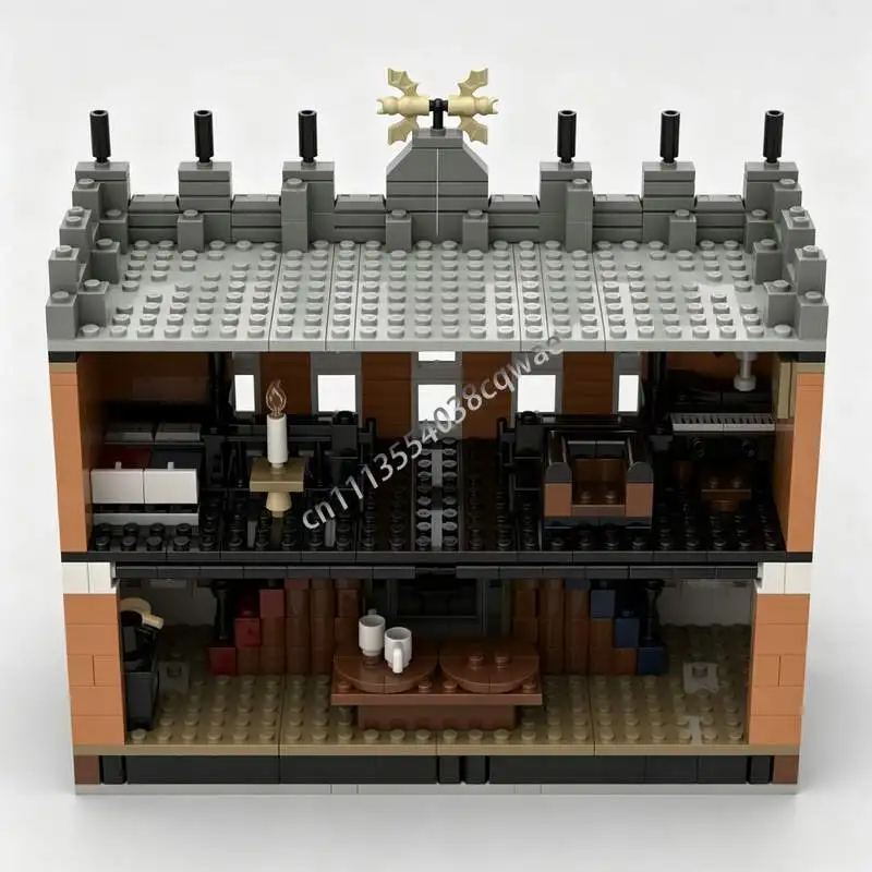 602PCS Magical Manor Square Modular MOC Creative Street View Model Custom Puzzle Architecture DIY Assembly EducationalToy Gift