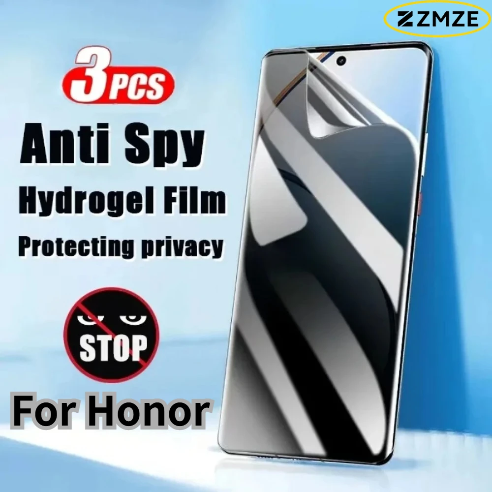 4 Stück Sichtschutz-Hydrogel-Folie für Honor Magic 7 6 5 Pro Lite Anti-Spy Displayschutzfolien für Honor 400 300 Pro X9 X7A Anti-Spy Film