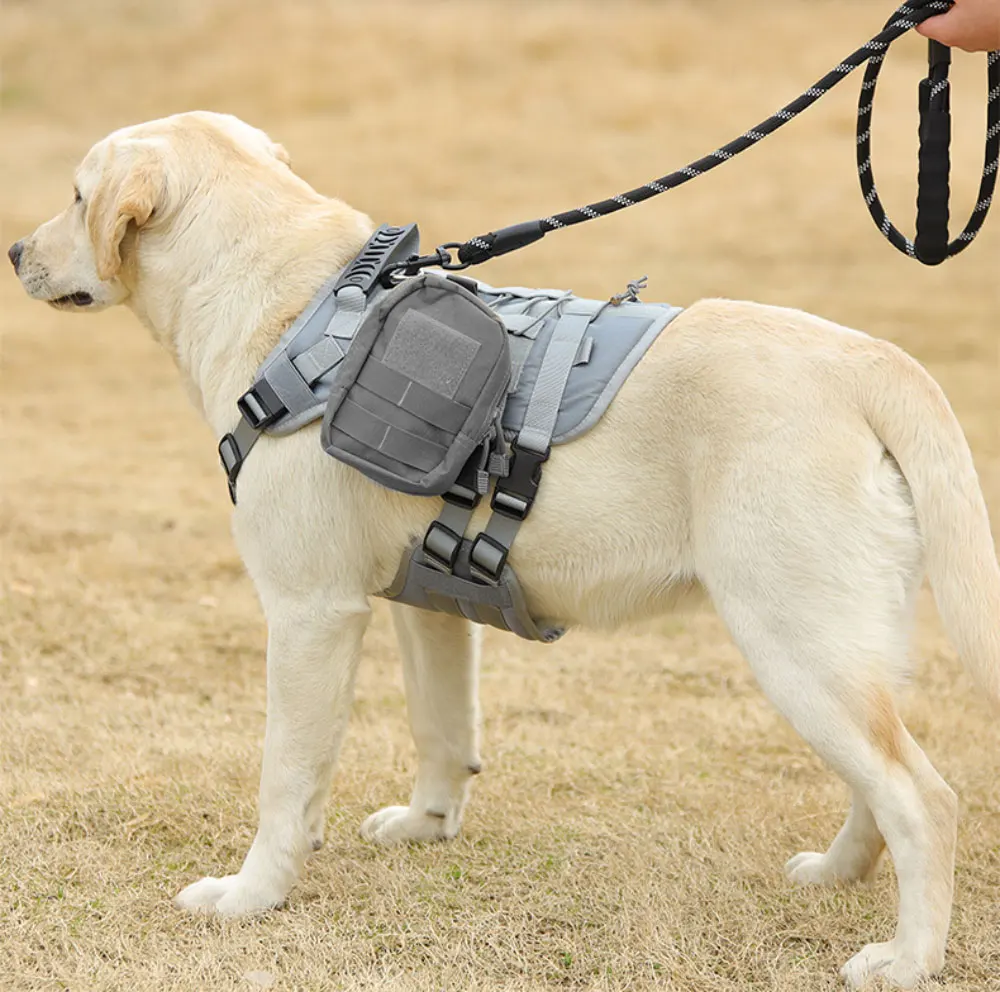 Imagem -06 - Arnês Tático para Cães no Pull Ajustável Pet Harness Treinamento de Trabalho Controle Fácil Colete de Serviço Militar