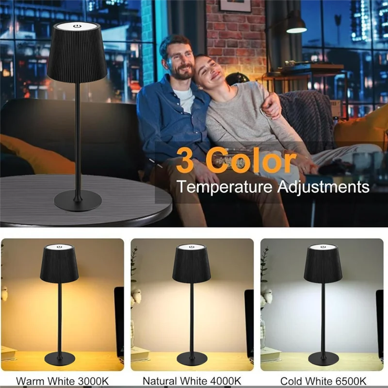 ABKJ-USB قابلة للشحن LED الجدول مصباح 3 اللون عكس الضوء المحيطة ضوء لغرفة النوم للإضاءة الليلية السرير سطح المكتب ديكور #2