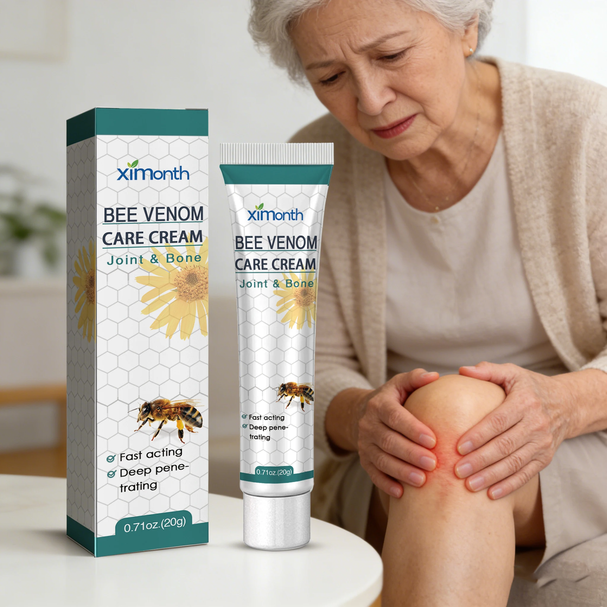 

Крем с пчелиным ядом для суставов: снимает скованность, боли в костях, восстанавливает поврежденные сухожилия, устраняет кисты, уход за суставами