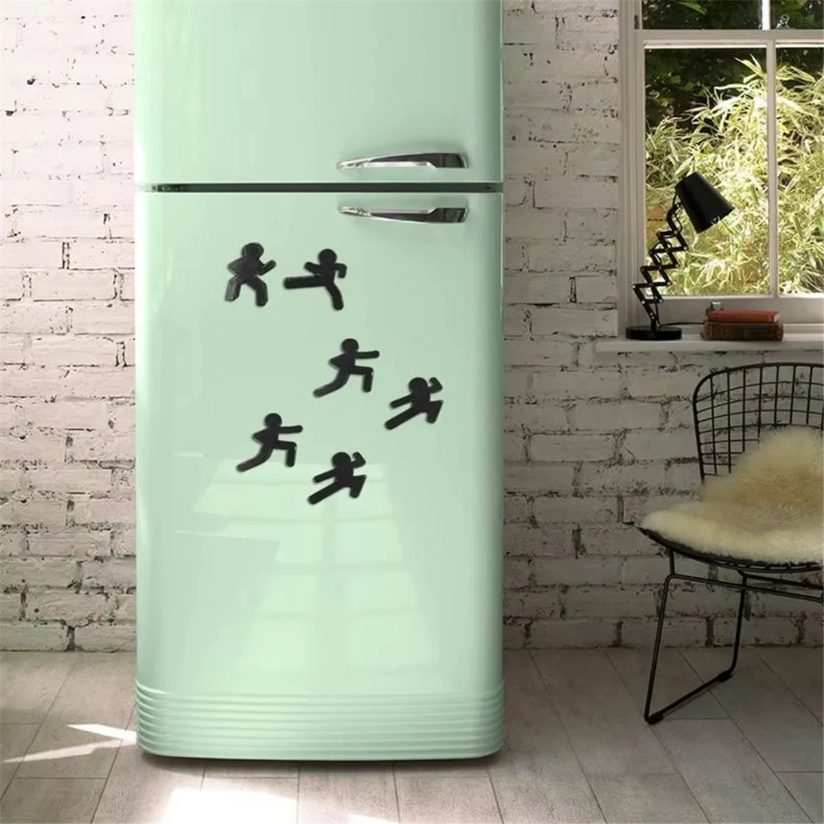 مغناطيس ABJZ Stickman 4 قطع مغناطيس ديكور Stickman ديكور مغناطيسي رائع للمنزل للاستخدام الشخصي وإكسسوارات المطبخ