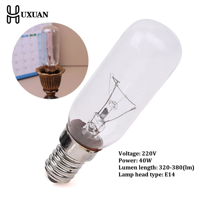 1Pc Range Hood Light Bulb E14 LED Light T25 220V 40W Cooker Hood Filament Lamp Extractor Fan Bulb Lighting Indicator Bulb